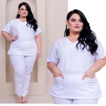 Pijama hospitalar Feminino Scrubs Cirurgico Plus Size Unissex PJ03 - Imperial.shop