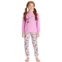 Pijama Infantil Brilha No Escuro Cat Set Rosa Dadomile Pijama Infantil Brilha No Escuro Cat Set Rosa Dadomile