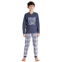 Pijama infantil brilha no escuro t-rex dadomile Pijama infantil brilha no escuro t-rex dadomile