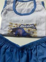 Pijama Infantil Camiseta de Malha 06 anos G Batman - Mikalu