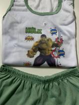Pijama Infantil Camiseta de Malha Hulk G