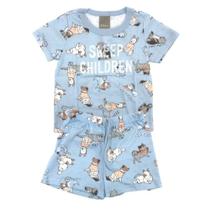 Pijama Infantil Camiseta e Bermuda 85455 - Malwee Carinhoso