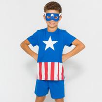 Pijama Infantil Capitão América Avengers - Marvel 52.05.0048