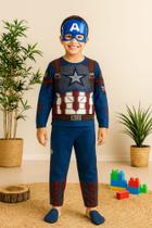 Pijama Infantil Capitão América calça e blusa Pijama Infantil Capitão América calça e blusa