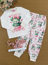 Pijama Infantil Cinti Inverno Calça e Blusa Cactos