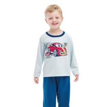 Pijama infantil com estampa masculino inverno