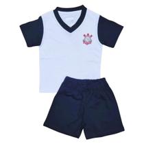 Pijama Infantil Corinthians Manga Curta Oficial