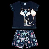Pijama infantil curto animais