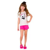 Pijama Infantil Curto Menina Bela Notte Ursinha Pijama Infantil Curto Menina Bela Notte Ursinha