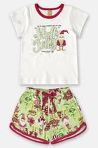 Pijama infantil de verão para menina up baby especial natal