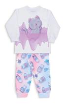 Pijama Infantil Dedeka Moletinho Flanelado Passos Menina