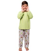 Pijama Infantil Diones Camiseta Manga Longa Calça Estampado