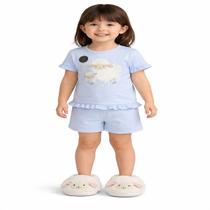 Pijama Infantil E Juvenil Brilha Escuro Efeito Glitter Cor:RosaTamanho:01Gênero:Menina Pijama Infantil E Juvenil Brilha Escuro Efeito Glitter Cor:RosaTamanho:01Gênero:Menina
