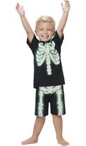 Pijama Infantil Esqueleto Brilha no Escuro111029 - Kyly