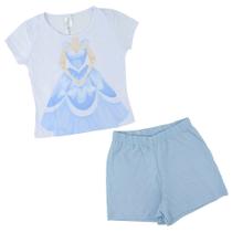 Pijama Infantil Fem Toy Box Curto Fantasia Princesa Branco
