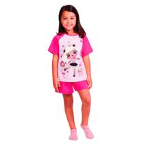 Pijama Infantil Feminino Algodão Manga Curta Verão Lupo Pijama Infantil Feminino Algodão Manga Curta Verão Lupo