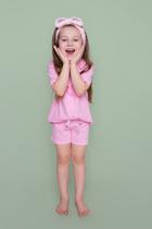 Pijama Infantil Feminino Americano Rosa & Rosa