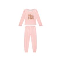 Pijama Infantil Feminino Blusa e Calça em Modal Somnii Pijama Infantil Feminino Blusa e Calça em Modal Somnii