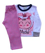 Pijama Infantil Feminino Blusa e Calça Minifan