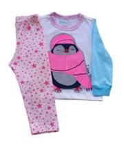 Pijama Infantil Feminino Blusa e Calça Minifan