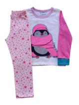 Pijama Infantil Feminino Blusa e Calça Minifan
