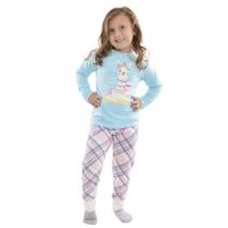 Pijama Infantil Feminino de Inverno Suede Victory