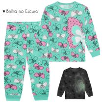 Pijama Infantil Feminino em Meia Malha Longo Kyly