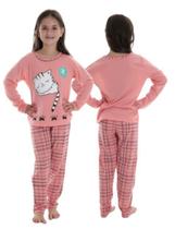 Pijama Infantil Feminino Estampado Longo de Frio Roupa de Dormir Menina Inverno - FREE STORE - Free Store Moda Íntima