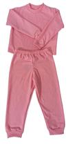 Pijama infantil feminino inverno moletinho peluciado por dentro 0 a 4 anos
