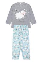 Pijama Infantil Feminino Inverno Sweet Dreams - Hey Kids Mescla