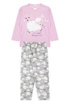 Pijama Infantil Feminino Inverno Sweet Dreams - Hey Kids Rosa Claro