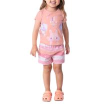 Pijama Infantil Feminino Malwee Bichinhos Rosa - 260560