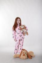 Pijama Infantil Fleece - Minnie Rosa Dunabella