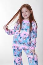 Pijama Infantil Fleece - Stitch e Angel Dunabella Pijama Infantil Fleece - Stitch e Angel Dunabella