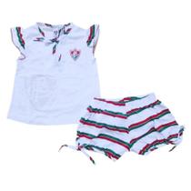 Pijama Infantil Fluminense Curto Feminino Oficial - Revedor