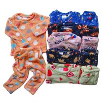 Pijama Infantil Inverno em Plush Brilha no Escuro Menino ou Menina Tamanhos 1 ao 14 Pijama Infantil Inverno em Plush Brilha no Escuro Menino ou Menina Tamanhos 1 ao 14
