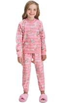 Pijama Infantil Inverno Feminino Kukiê Em Pelo Fleece Plush Canelado Grosso 79215 Pijama Infantil Inverno Feminino Kukiê Em Pelo Fleece Plush Canelado Grosso 79215