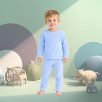 Pijama Infantil Inverno Manga Longa Calça Fleece Pelinho Menina Menino Azul Bebê - Tam. 10 Pijama Infantil Inverno Manga Longa Calça Fleece Pelinho Menina Menino Azul Bebê - Tam. 10