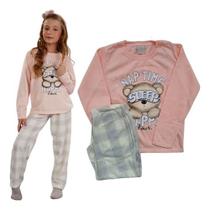Pijama Infantil Juvenil Menina Manga Longa Moletinho 4025 Pijama Infantil Juvenil Menina Manga Longa Moletinho 4025