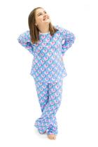 Pijama Infantil Longo Corações Pink