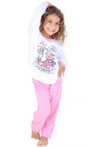 Pijama Infantil Longo Feminino Linha Noite Estampado Pijama Infantil Longo Feminino Linha Noite Estampado
