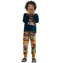 Pijama Infantil Longo Menino Skate Brilha No Escuro Elian Pijama Infantil Longo Menino Skate Brilha No Escuro Elian