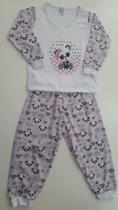 Pijama infantil longo Panda