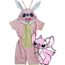 Pijama Infantil Macacão Fantasia Personagem Bebe Rosa