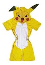 Pijama Infantil Macacão Fantasia Pokemon Pikachu Parmalat