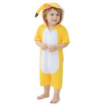 Pijama Infantil Macacão Fantasia Pokemon Pikachu Parmalat