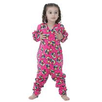Pijama Infantil Macacão Kigurumi Fantasia Estampa Urso