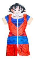 Pijama Infantil Macacão Kigurumi Fantasia Goku Parmalat Curt