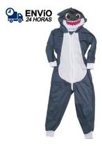 Pijama Infantil Macacão Kigurumi Fantasia Tubarão Parmalat