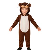 Pijama Infantil Macacão Kigurumi Fantasia Urso Marrom Pijama Infantil Macacão Kigurumi Fantasia Urso Marrom